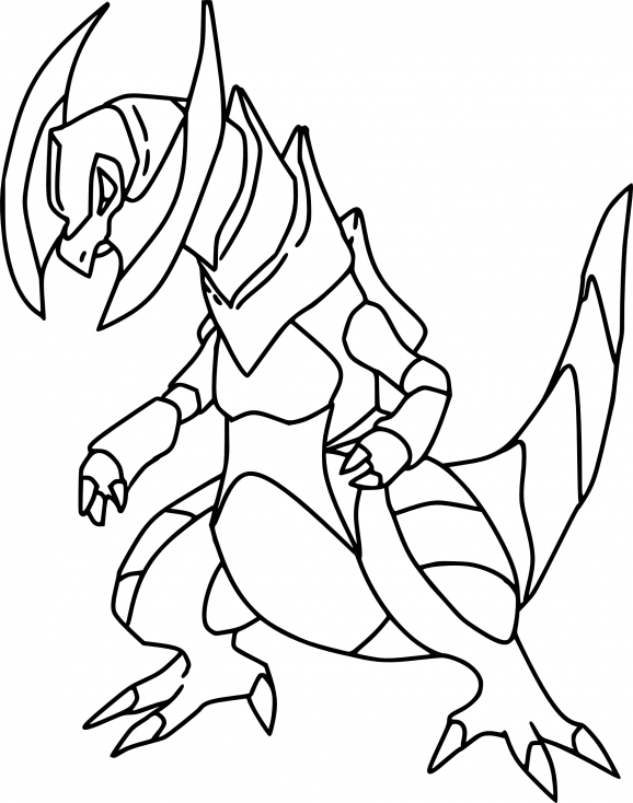 Coloriage Tranchodon Pokemon