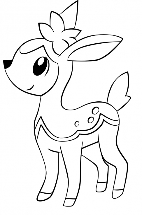 Coloriage Vivaldaim Pokemon