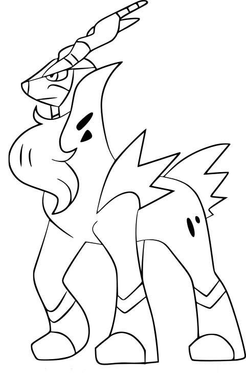 Coloriage Cobaltium Pokemon