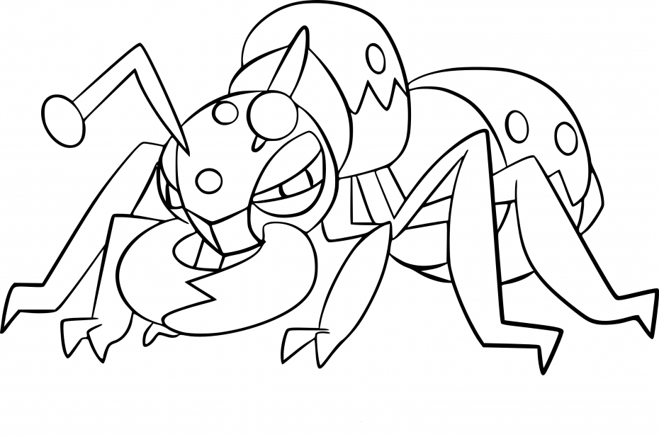 Coloriage Fermite Pokemon