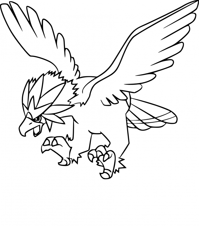 Coloriage Gueriaigle Pokemon