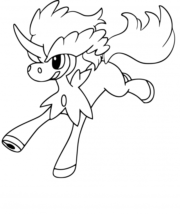 Coloriage Keldeo Pokemon