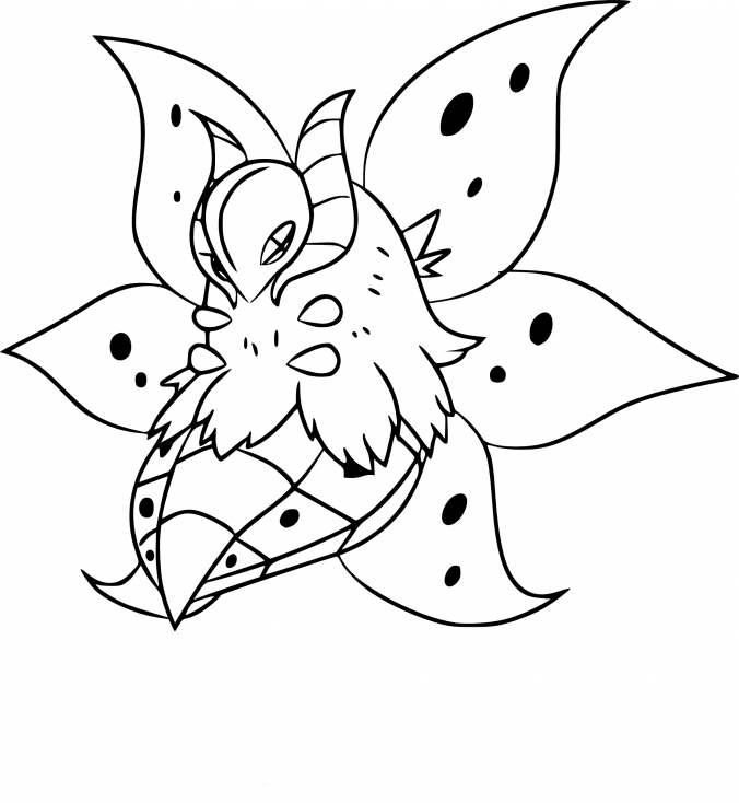 Coloriage Pyrax Pokemon