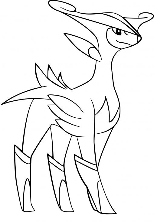 Coloriage Viridium Pokemon