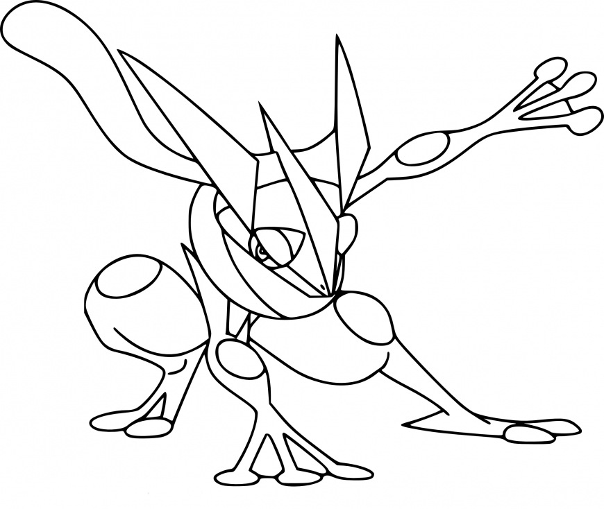 Coloriage Amphinobi Pokemon