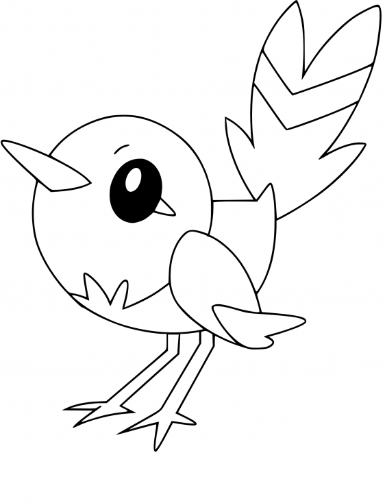 Coloriage Passerouge Pokemon