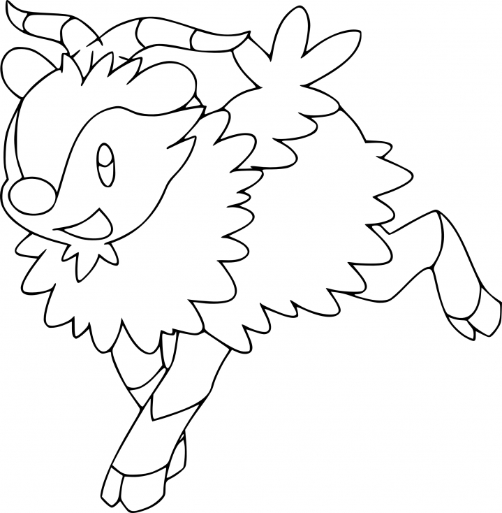 Coloriage Cabriolaine Pokemon