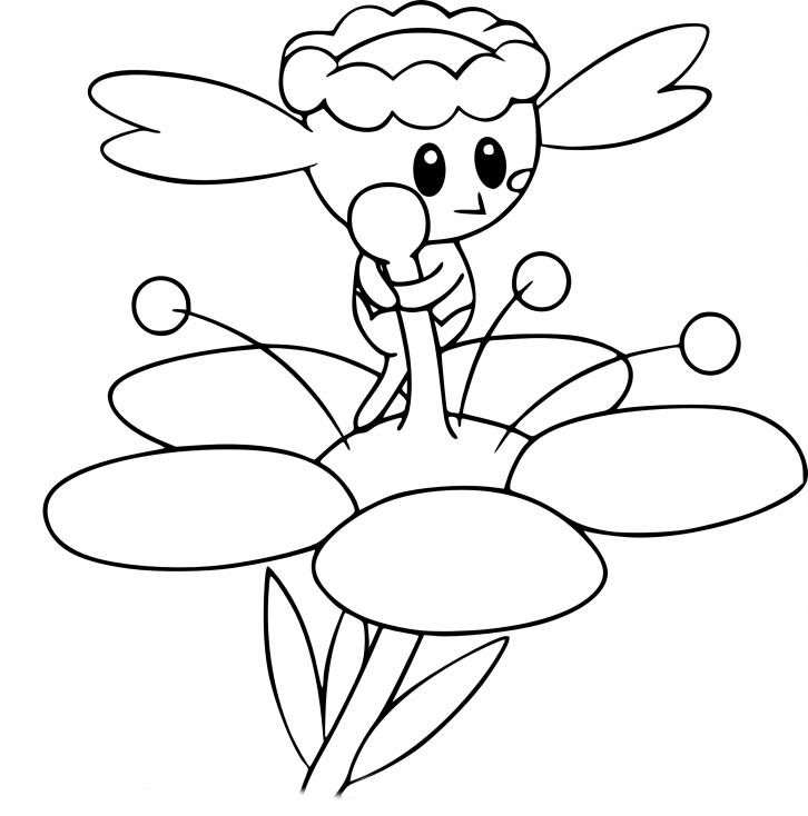 Coloriage Flabébé Pokemon