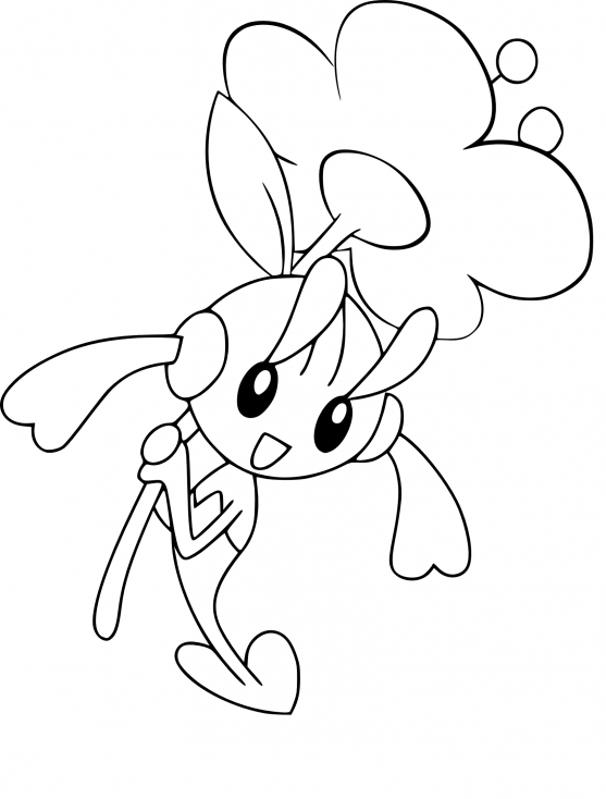 Coloriage Floette Pokemon