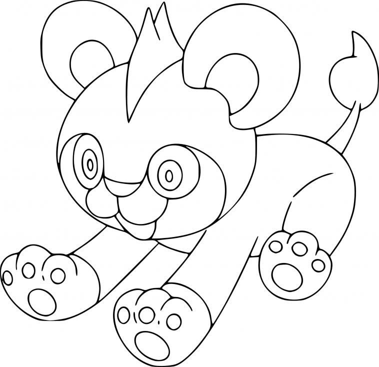 Coloriage Hélionceau Pokemon