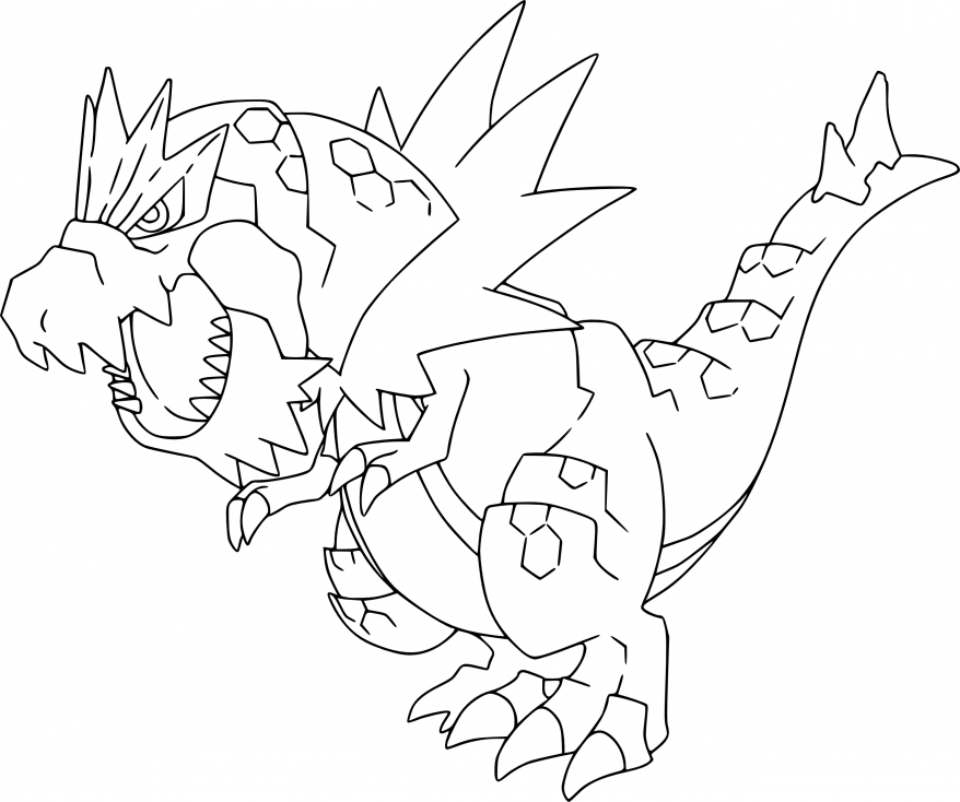 Coloriage Rexillius Pokemon