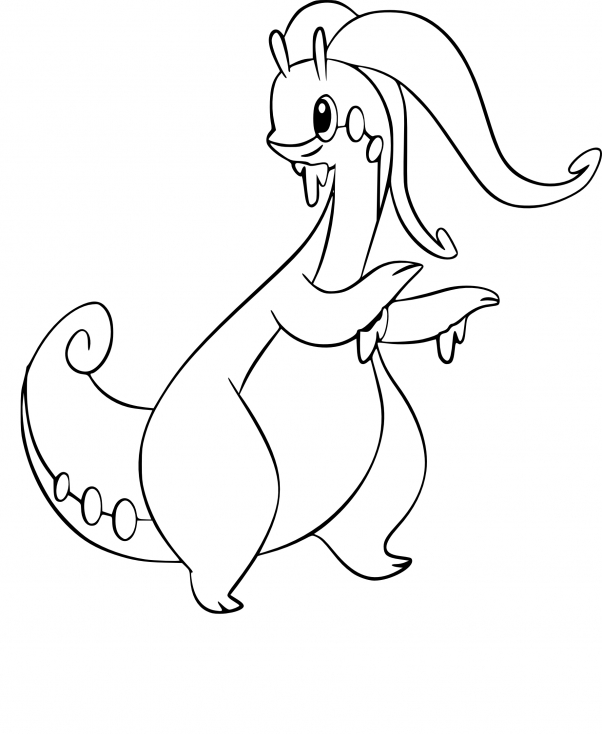 Coloriage Muplodocus Pokemon