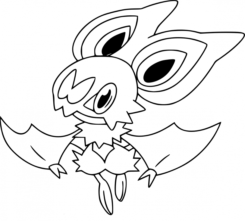 Coloriage Sonistrelle Pokemon