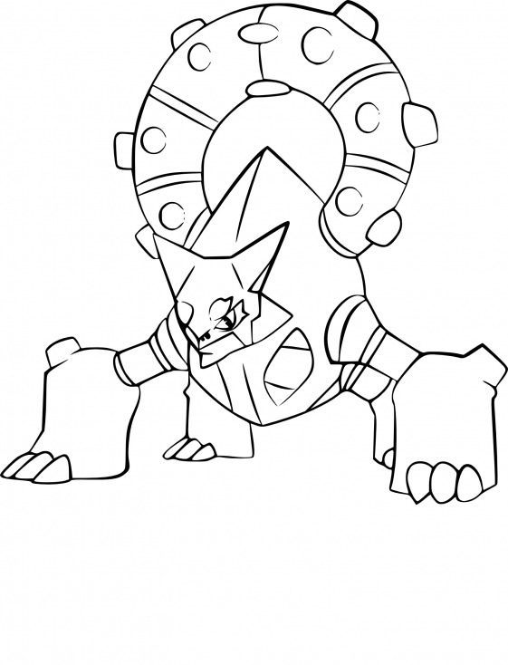 Coloriage Volcanion Pokemon