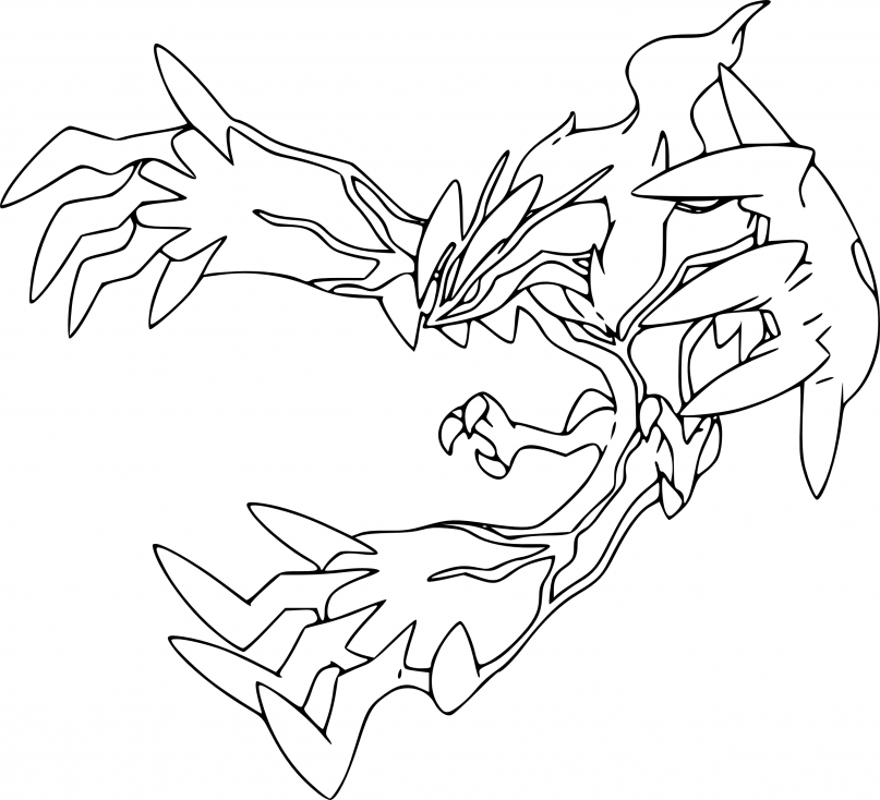 Coloriage Yveltal Pokemon