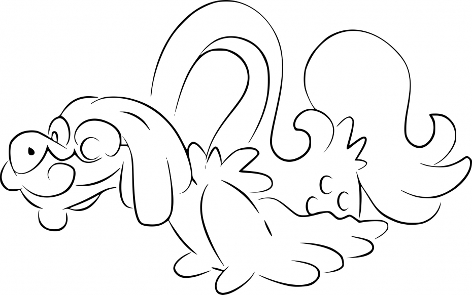 Coloriage Draïeul Pokemon