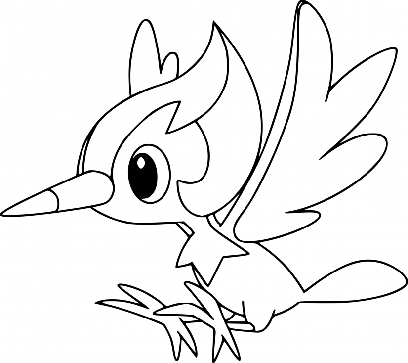 Coloriage Picassaut Pokemon