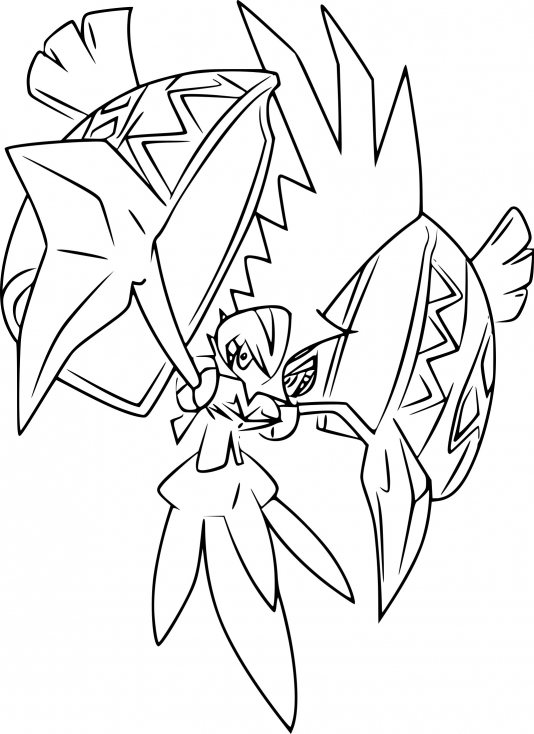 Coloriage Tokorico Pokemon