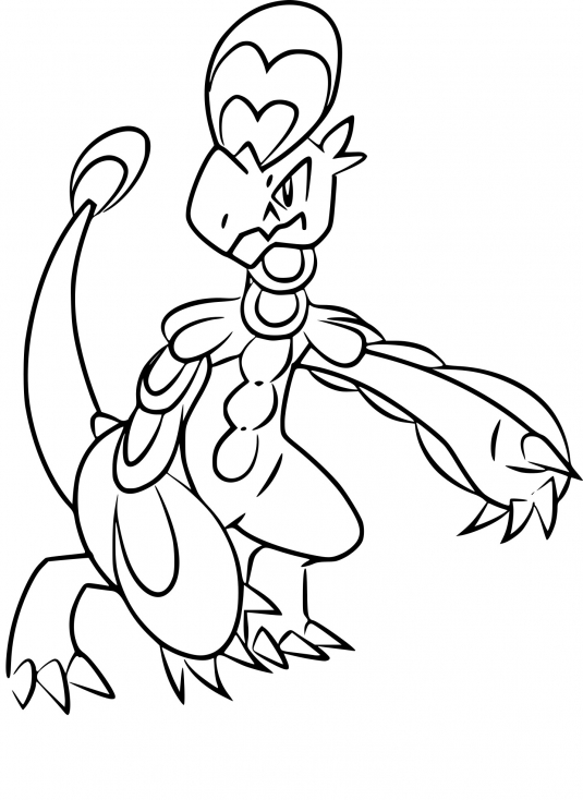 Coloriage Écaïd Pokemon