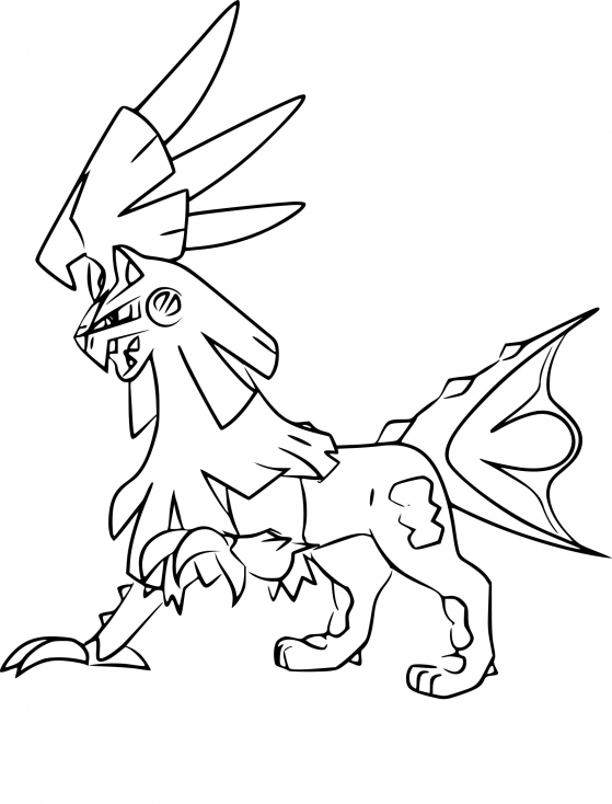 Coloriage Silvallié Pokemon