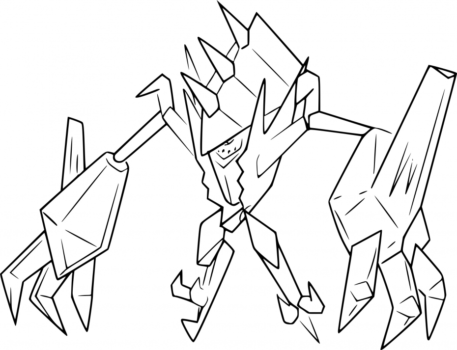 Coloriage Necrozma Pokemon