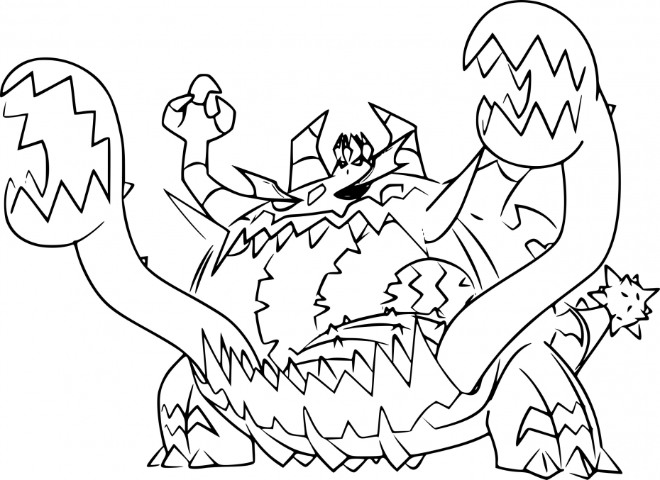 Coloriage Engloutyran Pokemon