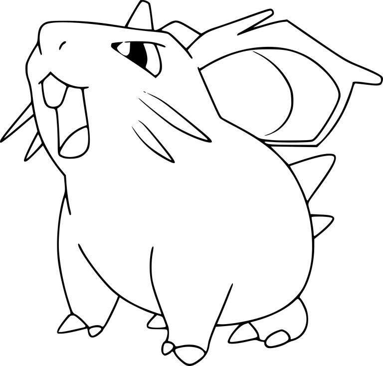 Coloriage Nidoran femelle Pokemon