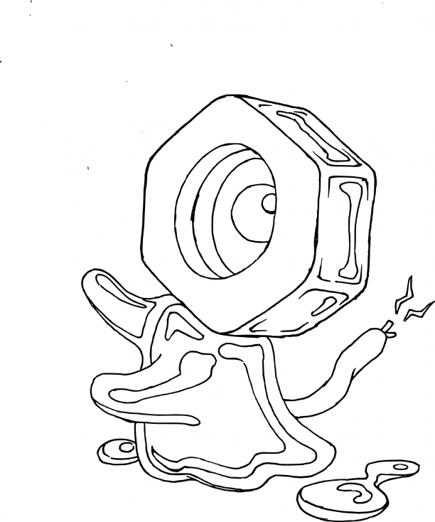 Coloriage Meltan Pokemon