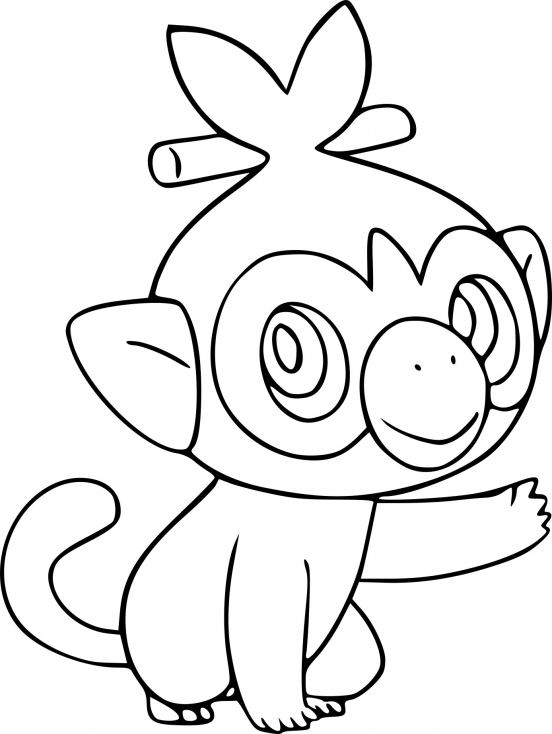 Coloriage Ouistempo Pokemon