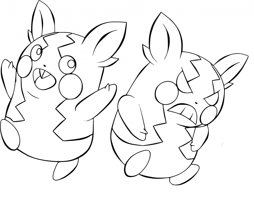 Coloriage Morpeko Pokemon