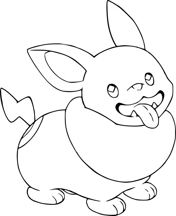 Coloriage Voltoutou Pokemon